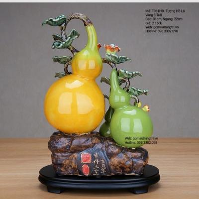 TƯỢNG HỒ LÔ VÀNG 3 TRÁI